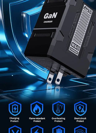 Total 20W USB C Charger GaN Fast Charging Wall Charger For iPhone Samsung Xiaomi Quick Charge EU/US Plug Phone Charger Adapter - Riparo82