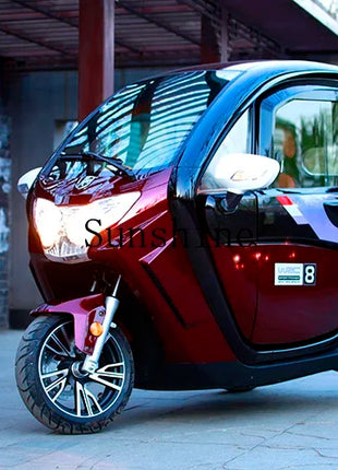 Pick up and drop off children Electric tricycle does not turn over Fully enclosed scooter with a battery life of 190 kilometers - Riparo82