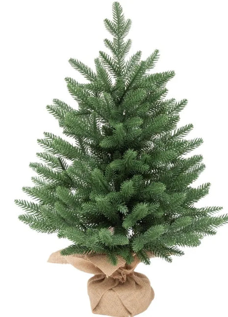 Vendita calda tutto PE mini albero di Natale desktop mini albero di Natale decorazione dell'atmosfera natalizia