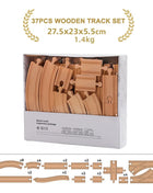 NUOVO Set di binari in legno Pacchetto di espansione per binari in legno di faggio Set di binari ferroviari adatti per tutte le marche Treni Giocattoli per regali per bambini