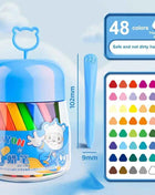 12/24/36/48Colors Plastic Plastic Crayon 12/24/36/48Colors Not Dirty Hands Colored Crayon Washable Erasable Wax Pencil Students