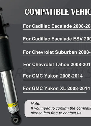 2x Ammortizzatore Anteriore Posteriore Per Cadillac escalade esv Tahoe Suburban GMC Yukon XL 2007-2014 19353951   580-435 23487280 25871432