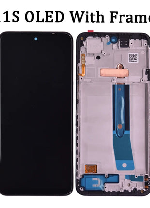 Per Xiaomi Redmi Note 11 Display LCD Nota 11 2201117 Digitalizzatore in vetro touch screen TG per Redmi Note 11S LCD con cornice - riparo82