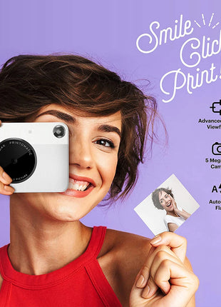 KODAK Printomatic Brand New Fotocamera digitale con stampa istantanea ZINK Stampa senza inchiostro Stampa su carta fotografica a colori Flash + Set di 40 pellicole