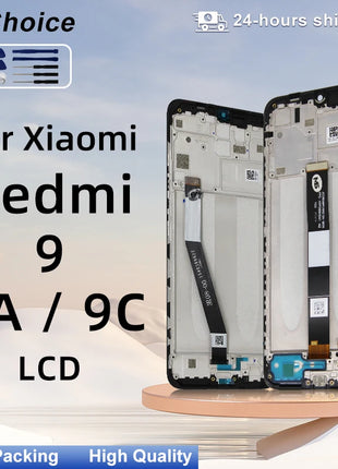 Test al 100% per Xiaomi Redmi 9 9A 9C Display LCD Touch Screen Digitizer per Redmi M2004J19AG M2004J19C Assemblea parti di ricambio - riparo82
