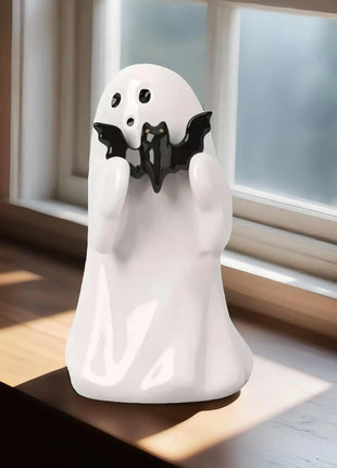 Halloween Cute Ghost Statue Creative  Crafts  Suitable For Party Scene   Home Living Room Bedroom Office Desktop Decoration ﻿ - Riparo82