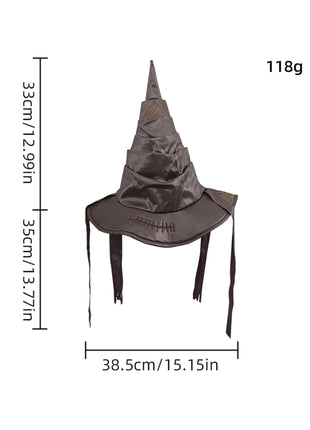 Anime Movies Witch Wizard Hat Potters Sorting Hat Leather Halloween Party Props Dress Up Hat Men Cosplay Costume Accessories - Riparo82