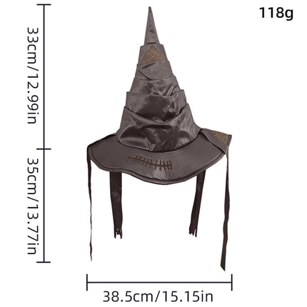 Anime Movies Witch Wizard Hat Potters Sorting Hat Leather Halloween Party Props Dress Up Hat Men Cosplay Costume Accessories