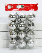 12 pezzi 3 cm palla di Natale ornamento per albero di Natale ciondolo appeso palline glitterate palline decorazione natalizia per la casa regalo di Capodanno - riparo82