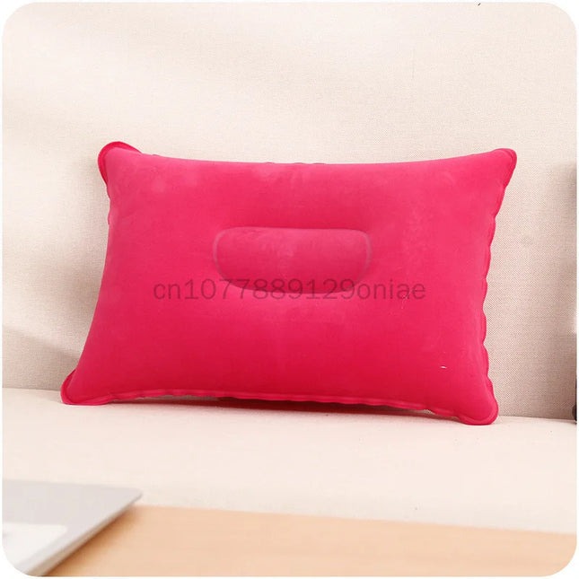 Outdoor Inflatable Sleeping Small Pillow Inflatable Backrest Cushion Travel Pillow Airplane Rest Comfortable Sleeping Pillow