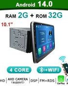 10 inch 2 DIN Android 14 Universal Multimedia Video Player, Car Radio, Wireless carplay android auto WiFi, GPS, Bluetooth, Audio - Riparo82