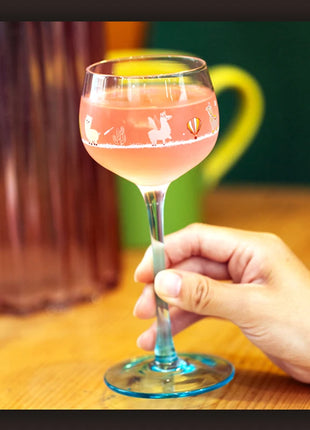 Calice per piccole persone in stile Alsace Bicchieri da vino Decorazioni per la casa Bicchiere da vino adatto per compleanni, Natale e regali di nozze 6 (fl.oz) - riparo82