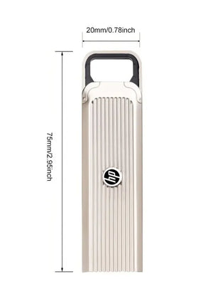 Unità SSD portatile HP color argento con misure 75mm x 20mm, elettronica premium riparo82