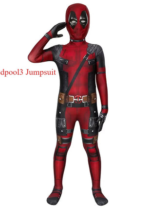 Costume cosplay Deadpool per bambini Regali da supereroe Tuta Deadpool Costumi per bambini Supereroi Vestito per bambini Costume per bambini di Halloween