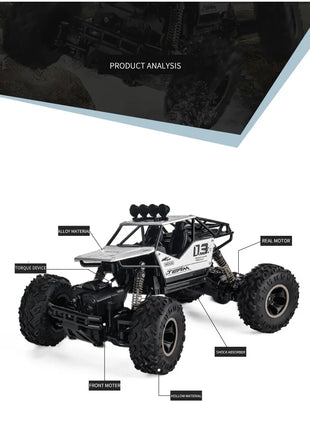 ZWN 1:16 4WD RC Auto 2.4G Radio Auto telecomandate Buggy ricaricabile 4x4 Camion telecomandati fuoristrada Ragazzi Giocattoli per i regali dei bambini