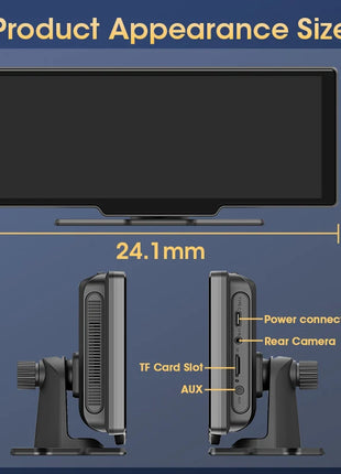 10.26" Wireless Carplay Android Auto Screen Car Radio Multimedia Video Player Rearview Camera Automotive Accessories 5G WIFI FM - Riparo82