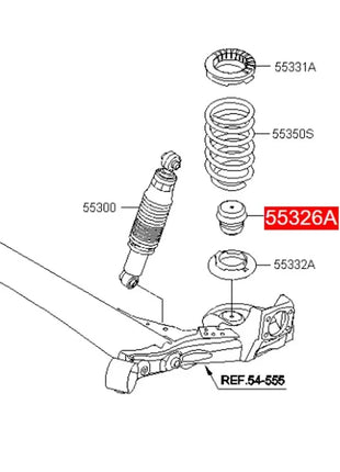 2 pz Auto Sospensione Ammortizzatore Bump 55326-1M000 per HYUNDAI ACCENT ELANTRA i20 i30 i40 ix20 ix35 TUCSON VELOSTER 1.4 1.6 2.0