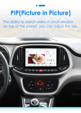 Hizpo AI Voice Autoradio Radio For Fiat Doblo 2015 - 2019 4G Car Multimedia GPS 2din Wireless CarPlay Android Auto Navigation BT - Riparo82