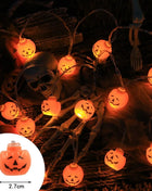 1pc Halloween String Lights Battery Powered Halloween Indoor Outdoor Lighting For Home Bedroom Birthday Party Theme Party - Riparo82