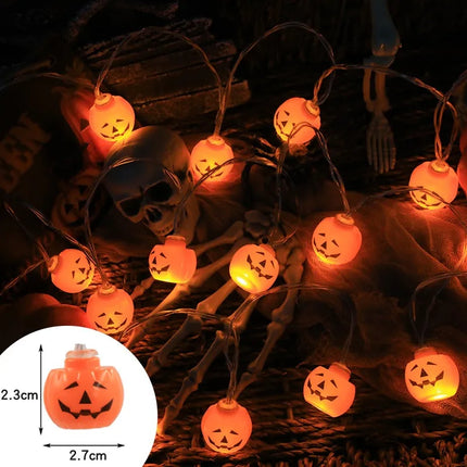 1pc Halloween String Lights Battery Powered Halloween Indoor Outdoor Lighting For Home Bedroom Birthday Party Theme Party