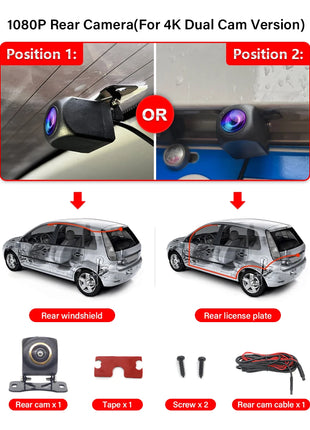 Dash Cam 4K For Volvo XC70 V70 V60 S60 S60L S80L 2011-2017 Car DVR Dashcam Camera Video Recorder,Car Accessories - Riparo82
