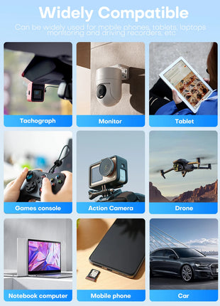 Kodak Micro SD Card Scheda di memoria classe 10 32G8 64GB 128GB 256GB U3 4K Ad alta velocità Catao De Memora Flash Memory TF card per fotocamera