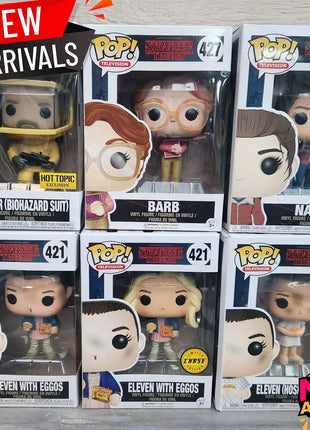 Funko Pop Television Strangers Eleven # 826 Eleven # 523 # Action Figure 827 Max Will Dustin Steve Joyce, Giocattoli da Collezione