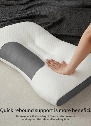 Neck Pillow Help Sleep And Protect The Neck Cervical Orthopedic Household Soybean Fiber SPA Massage Pillow For Sleeping New - Riparo82