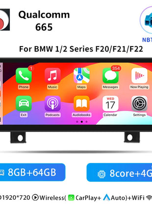 12.3"Wireless Carplay Android 14 Car Radio For BMW 1 Series F20 F21 2Series F23 2013-2016 NBT EVO Multimedia Player Stereo Audio - Riparo82