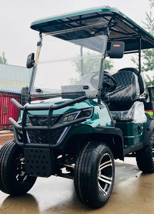 Street Legal Electric Golf Cart 4 Seats 5000W Scooter Go Kart ATV Adult Touring Classic Golf Cart - Riparo82