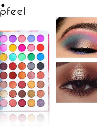 POPFEEL Color Studio Eyeshadow Palette, Highly Pigmented 40 Shades Matte and Shimmers Makeup Palette, Waterproof Blendable