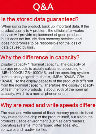 Immagine FAQ elettronica su capacità dati, velocità lettura-scrittura, riparo82, servizi premium