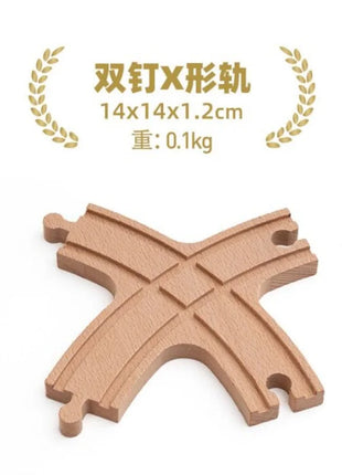 NUOVA binario ferroviario in legno tutti i tipi biforcazione biforcazione binario in legno di faggio accessori adatti per binari in legno Thomos giocattolo - riparo82