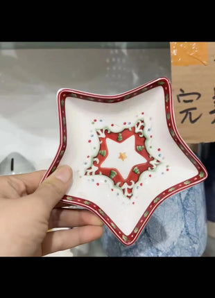 Tedesco V Bao stoviglie biscotti di natale piatto piatto piatto rettangolare piatto tazza piatto per insalata piatto da Dessert piatti porta frutta - riparo82