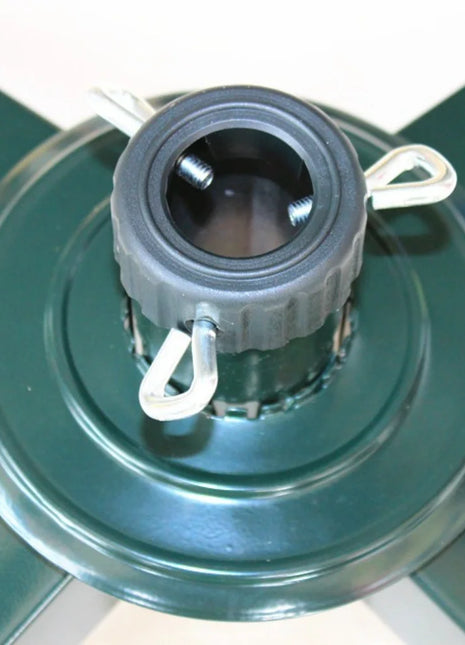 Robusto supporto per albero di Natale pieghevole per alberi da 8 piedi con base in metallo di ferro e viti di fissaggio sicurezza per una decorazione natalizia stabile - riparo82