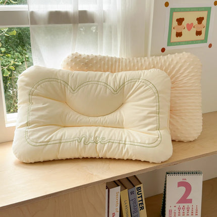 Comfortable Low Pillows for Parent and Child, Pure Cotton and Bean Velvet, Kids Adult Sleeping Pillows, 30x50 cm, 40x60, 48x74cm