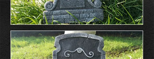 1pcs Halloween Foam Tombstones Outdoor Home Decoration Outdoor Bats Skeleton Gravestone Graveyard Horror Atmosphere Party Props - Riparo82