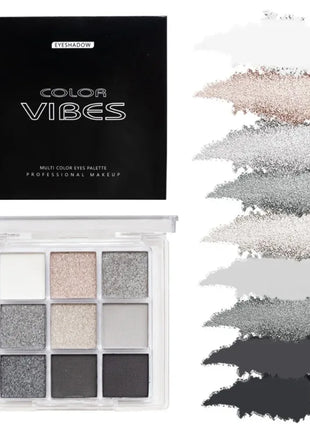 9 Colors Glitter Eyeshadow Palette Avocado Green Shimmer Pearlescent Matte Colorful Eye Shadows Palette Waterproof Eye Make Up - Riparo82