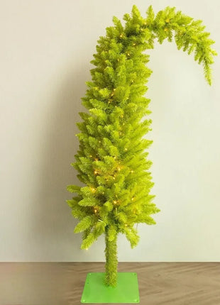 Albero di Natale artificiale Materiale PVC Collo storto Forma di cappello da Babbo Natale Albero di Natale 90 cm/150 cm Decorazioni per feste di famiglia di Natale