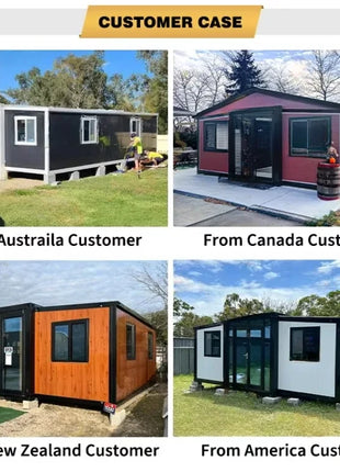 Casa mobile per contenitori Casa modulare prefabbricata espandibile Casa minuscola Soggiorno Cabina per ufficio Custodia prefabbricata impermeabile
