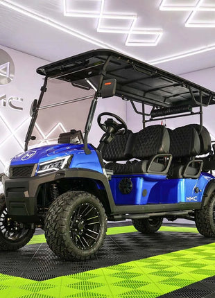 Street Legal Electric Golf Cart 4 Seats 5000W Scooter Go Kart ATV Adult Touring Classic Solar Golf Cart - Riparo82