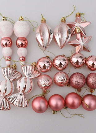 29/20 pezzi palline per albero di Natale ciondolo appeso bastoncino di zucchero pigna ornamento set decorazione della casa di Natale 2024 Navidad Capodanno - riparo82