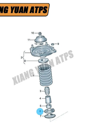 2PCS 8K0412109A Ammortizzatore Molla Inferiore Sedile Pad Per Audi A4 A5 A6 A7 Q5 08-16 Porsche Macan 2015-2024 8K0412103C 8K0412103