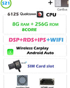 12G+256G Carplay Auto Android 13.0 4G LTE IPS Car DVD Player GPS WIFI BT RDS Radio For Toyota Auris E150 Corolla Levin 2006-2012 - Riparo82