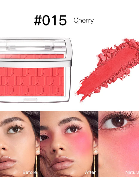 Matte Natural Cheek Tint Blush Palette Face Contouring Face Blusher Single Waterproof Matte Peach Rouge Contour Shadow Palette M - Riparo82