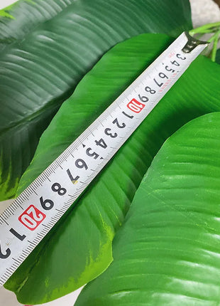 120cm 24Leaves Large Tropical Banana Tree Fake Palm Plants Real Touch Strelizia Plastic Banyan Plant For Home Shop Office Decor