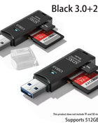Lettore di schede USB 3.0 multifunzionale 2 in 1Micro SD TFMemoryCardReaderUSBFlashDrive Adattatore per schede per PC Accessori per laptop