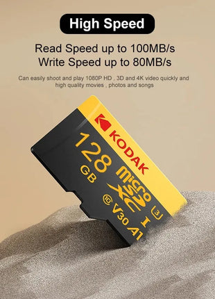 KODAK Micro Card Driving Recorder 128GB Micro SD Memory Card per telefono cellulare PC auricolare altoparlante HD Camera Game Switch