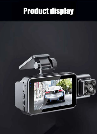 Car Dash Cam 3Lens WIFI 1080P Video Recorder Vehicle DVR Rear View Camera Parking Monitor Black Box Night Vision Auto Accessory - Riparo82