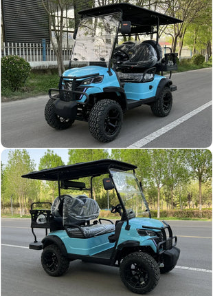 Electric Golf Carts CE Certificate Street Legal Vehicles Adult 60V 72V Lead-Acid Battery And Lithium Battery Optional Powered - Riparo82